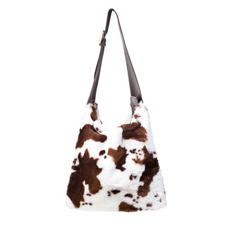 PARK LANE BROWN COWPRINT BAG
