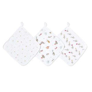 Aden & Anais Elephant Circus 3 Pk Washcloths