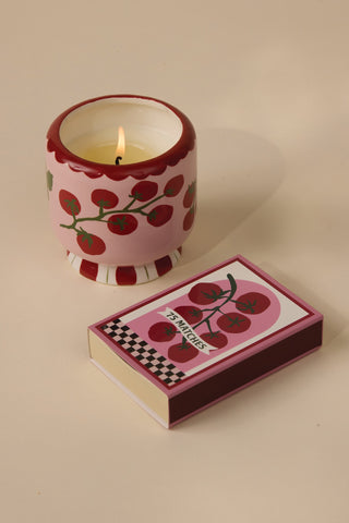 A Dopo 8oz/226g Tomato Vine Ceramic Candle - Heirloom Tomato