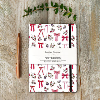 Toasted Crumpet Bow & Berries  (Pure) A5 Lined Notebook