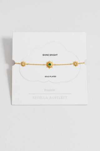 Estella Bartlett - Multi Sunburst Green Cz Bracelet
