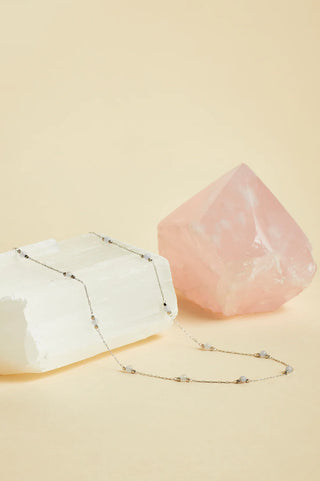 Estella Bartlett Wellness - Blue Lace Agate Paperlink Necklace