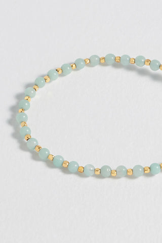 Estella Bartlett Wellness Amazonite Amelia Bracelet - Gold Plated