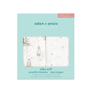 Aden & Anais - Silky Soft 2 Pk Swaddle Blanket - Healing Nature