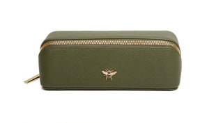 Alice Wheeler Olive Small Train Case