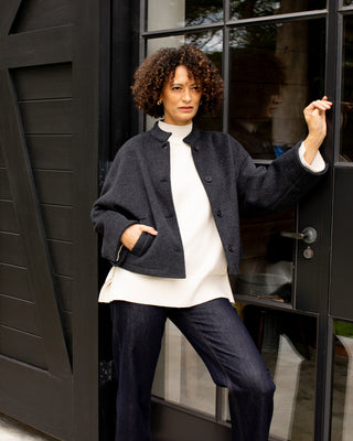CHALK EDWINA JACKET IN CHARCOAL