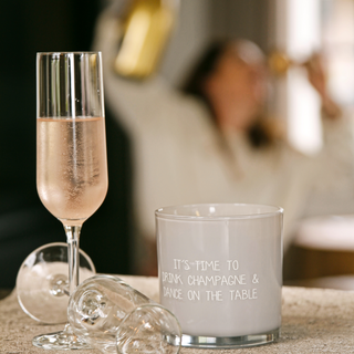 Drink Champagne & Dance on the Table Candle
