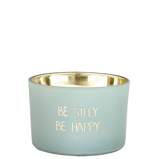 Be Silly Be Happy Scented Soy Candle  in Glass Jar