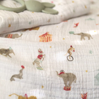 Aden & Anais Elephant Circus 2Pk Cotton Muslin Swaddle Blanket
