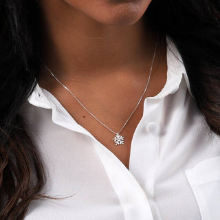 Attic Creations Let It Snow Necklace- Silver