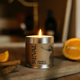 St Eval Orange & Cinnamon Tin Candle