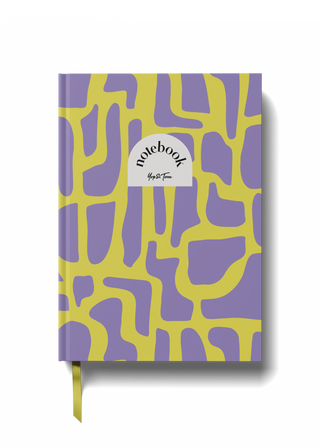Yop & Tom Lined Notebook - Purple Islands