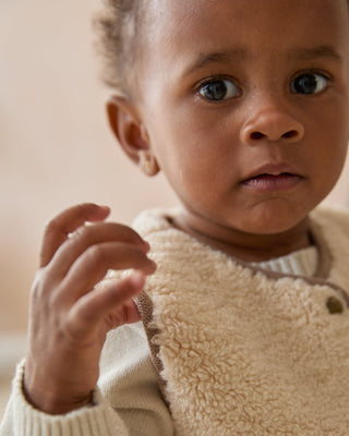 MINI CHALK LAMB GILET In POLAR 12-24 Mths