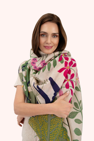 Powder - Swooping Swallows Print Scarf