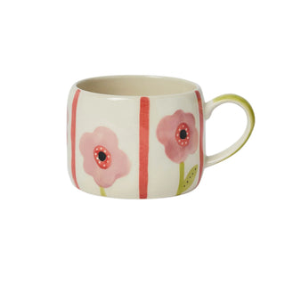 Stoneware Mug-Mabel-MauveFlower