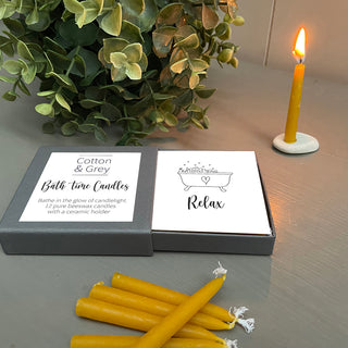 Cotton & Grey Bath Time Candles