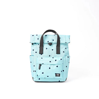 ROKA Canfield B Heart Print Small Recycled Canvas Bag