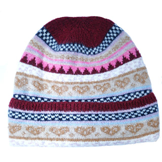 Gemjar - Burgundy Heart Nordic Hat