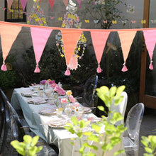 Load image into Gallery viewer, WE HEART BIRTHDAYS PINK FABRIC BUNTING 3M/10FT
