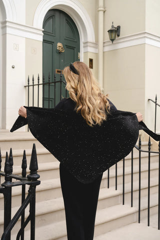 PARK LANE BLACK GLITTER SCARF