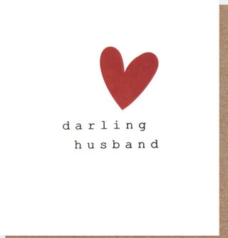 DARLING HUSBAND TYPE WITH RED HEART
