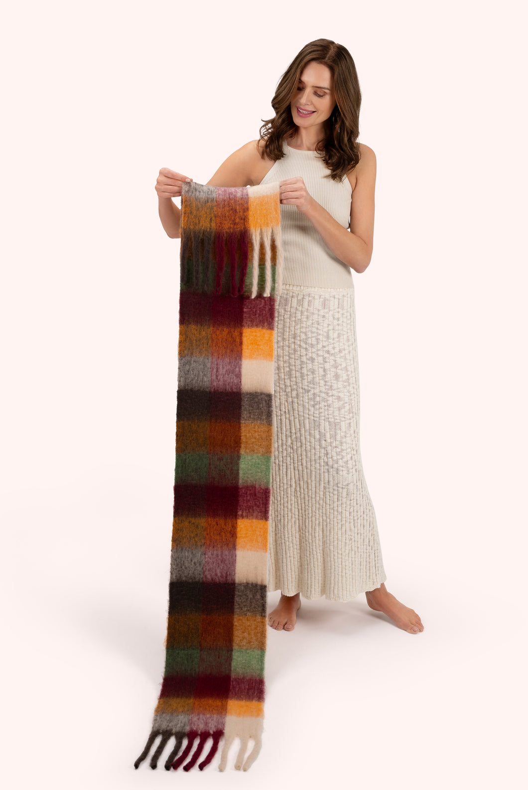 Powder - Molly Cosy Scarf - Russet Mix
