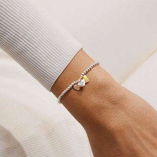 A LITTLE CHARMED MOMENTS | HAPPY 50TH BIRTHDAY | Silver, Gold & Rose Gold Plated | Bracelet | 17.5cm stretch