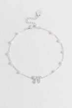 Load image into Gallery viewer, Estella Bartlett - Bow With Pearl Beaded Chain Bracelet
