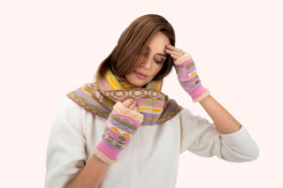 Powder -  Kayla Fair Isle Snood - Pastel