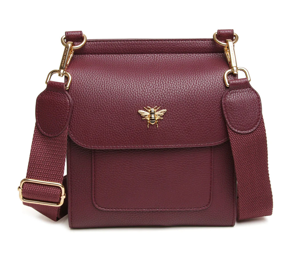 Alice Wheeler Berry Bloomsbury Cross Body Bag