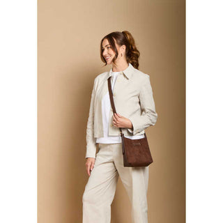 Alice Wheeler Chocolate Mini Hobo Bag