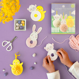 Spring Bunny Easter Pom Pom Kit