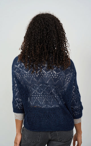 Luella Morven Mohair Blend Lace Knit Cardigan