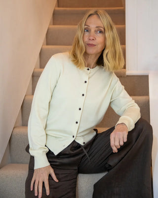 CHALK - CAROLINE CARDIGAN | LIGHT STONE
