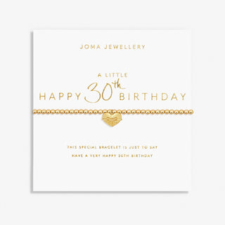 A LITTLE | HAPPY 30TH BIRTHDAY | Gold