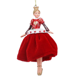 Resin Queen of Hearts w Velvet Skirt Dec