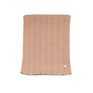 Loxley Lane Scalloped Edge Caramel Scarf