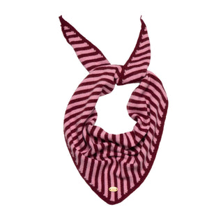 Loxley Lane Small Knitted Triangle Stripes Burgundy