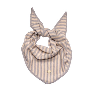 Loxley Lane Small Knitted Triangle Stripes Grey