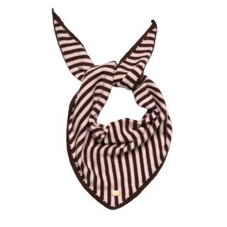 Loxely Lane Small Knitted Triangle Stripes Pink