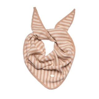 Loxley Lane Small Knitted Triangle Stripes Caramel