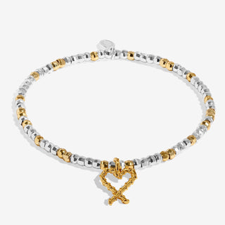 CHRISTMAS LITTLE STORIES | NAUGHTY AND NICE | Silver & Gold Plated | Bracelet | 17.5cm stretch
