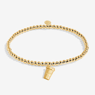 AUTUMN'S CALLING A LITTLE | PUMPKIN SPICE AND ALL THINGS NICE | Gold Plated | Bracelet | 17.5cm stretch