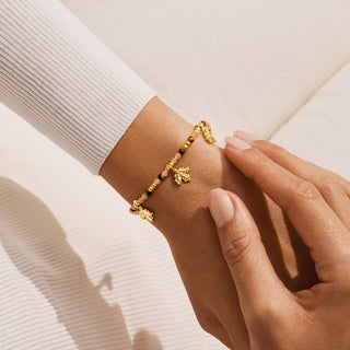 AUTUMN'S CALLING A LITTLE | LEAVES ARE FALLING AUTUMN IS CALLING | Gold Plated | Bracelet | 17.5cm stretch