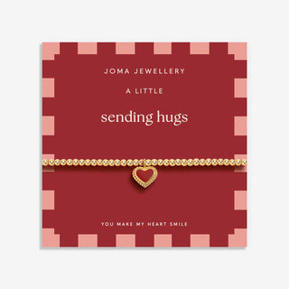 AUTUMN'S CALLING A LITTLE | SENDING HUGS | Gold Plated | Bracelet | 17.5cm stretch
