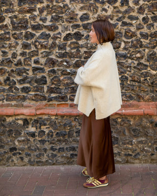 CHALK VICKI JUMPER | FLUFFY | OYSTER