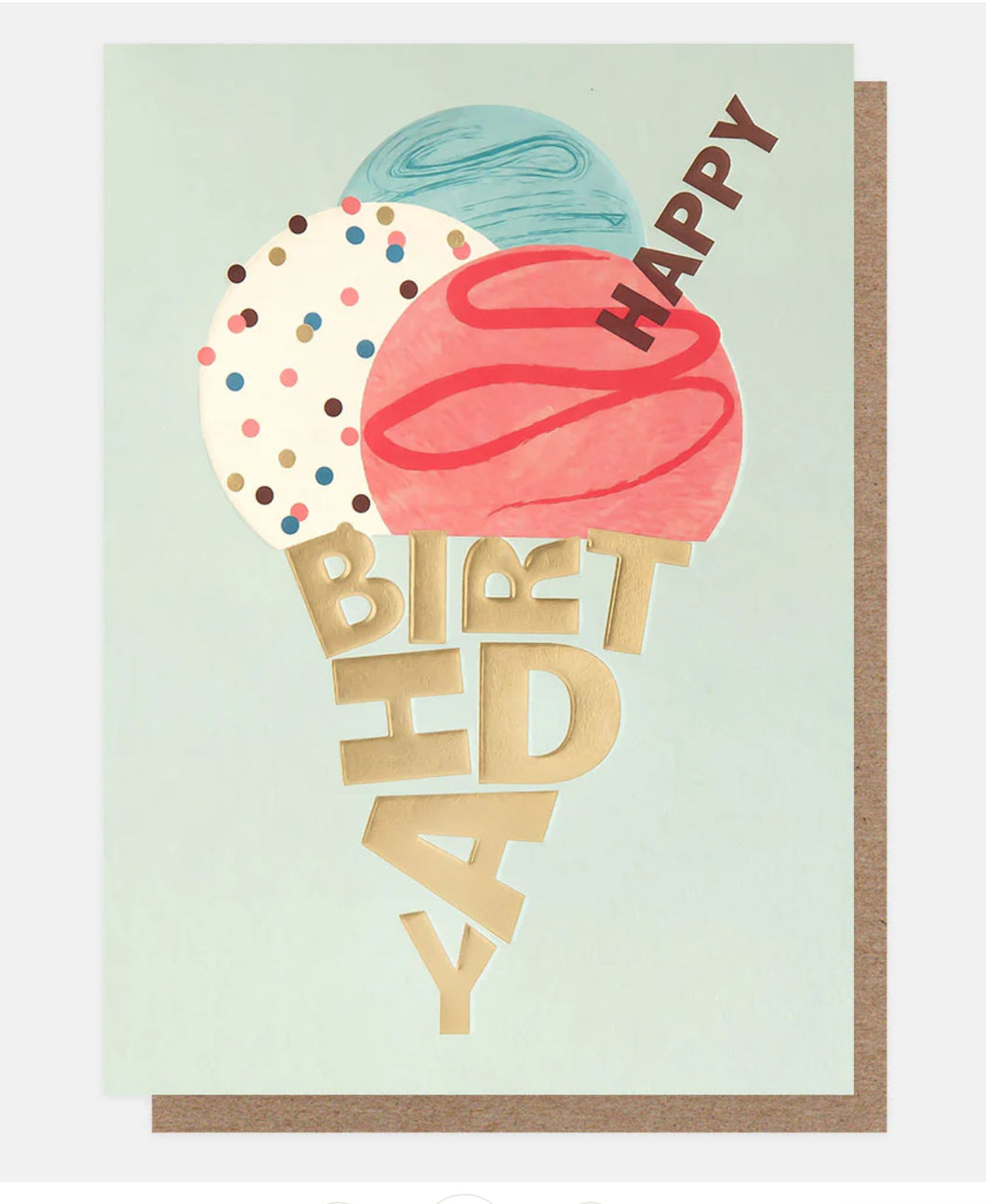 HAPPY BIRTHDAY ICE CREAM CONE