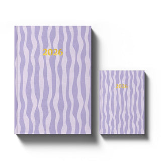 YOP & TOM PURPLE STRIPES A5 DIARY 2026