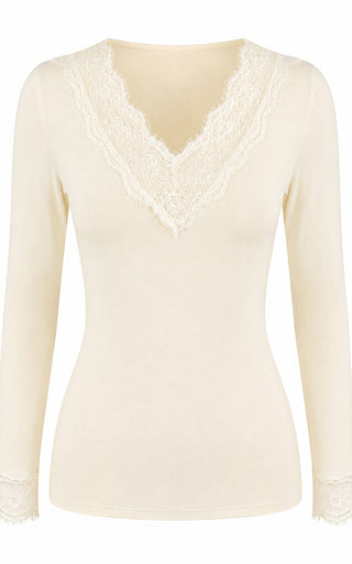 Luella Lace V Neck Base Layer