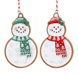 Gisela Graham Resin Gingerbread Snowman Dec